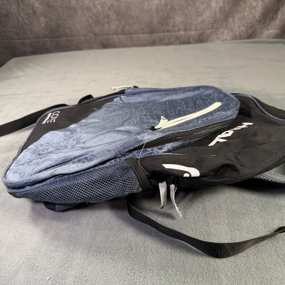 Head Core Performance Backpack Black Blue Tennis Athletic Gym Bag - Picture 6 of 8